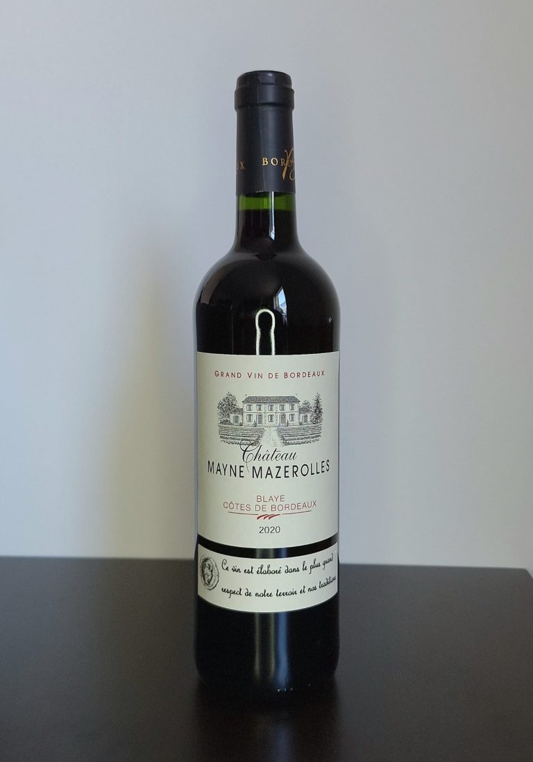Chateau Mayne Mazerolles, Blaye Côtes de Bordeaux red wine